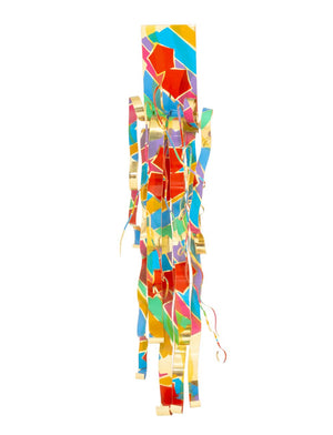 Dorothy Gillespie "Royal Color and Shadow A and B" Enameled Metal Sculpture, 2000