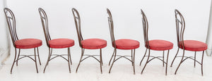 French Style Balloon Back Steel Side Chairs, 6 (9842472714547)