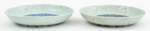 Chinese Blue & White Pale Celadon Dishes, Pair (9765714559283)