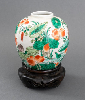Chinese Famille Verte Porcelain Vase (9752212865331)