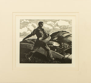 Clare Leighton "April: Sowing" Woodcut (9738699669811)