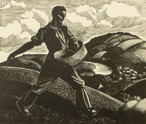 Clare Leighton "April: Sowing" Woodcut (9738699669811)