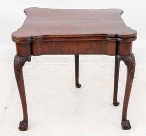 George II Mahogany Triple Fold-Over Games Table (9775816278323)