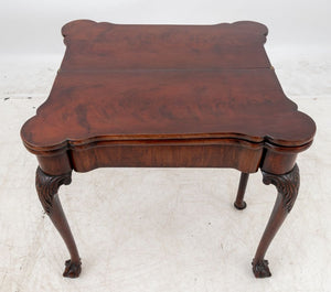 George II Mahogany Triple Fold-Over Games Table (9775816278323)