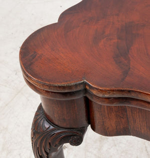 George II Mahogany Triple Fold-Over Games Table (9775816278323)
