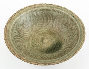 Chinese Lotus Form Longquan Celadon Glazed Bowl (9765719605555)