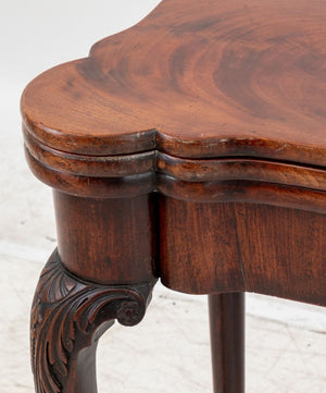 George II Mahogany Triple Fold-Over Games Table (9775816278323)