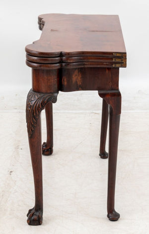 George II Mahogany Triple Fold-Over Games Table (9775816278323)