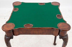 George II Mahogany Triple Fold-Over Games Table (9775816278323)