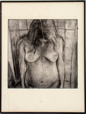 Julie Weitz Nude Torso Charcoal on Paper, 2000 (9738701242675)