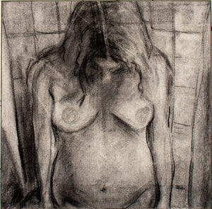 Julie Weitz Nude Torso Charcoal on Paper, 2000 (9738701242675)