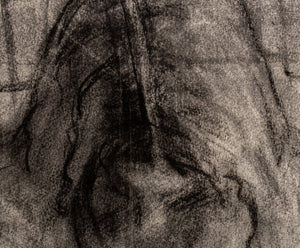 Julie Weitz Nude Torso Charcoal on Paper, 2000 (9738701242675)