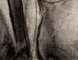 Julie Weitz Nude Torso Charcoal on Paper, 2000 (9738701242675)