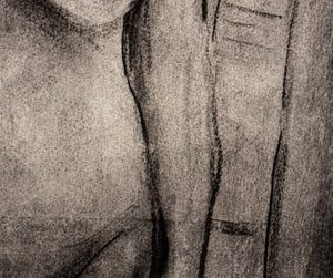 Julie Weitz Nude Torso Charcoal on Paper, 2000 (9738701242675)