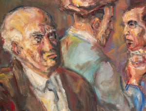 Henry D'Amico Three Men Drinking Oil on Canvas (9825483522355)