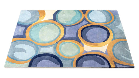 Momeni Blue New Wave Rug, 8' x 5' 2