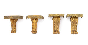 Italian Neoclassical Style Gilt Wall Brackets, 4