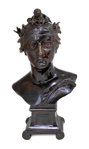 Stefan Schwartz "Hercules" Patinated Bronze Bust (9802866098483)
