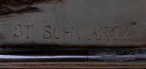 Stefan Schwartz "Hercules" Patinated Bronze Bust (9802866098483)