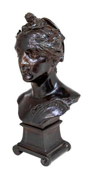 Stefan Schwartz "Hercules" Patinated Bronze Bust (9802866098483)