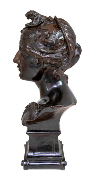 Stefan Schwartz "Hercules" Patinated Bronze Bust (9802866098483)