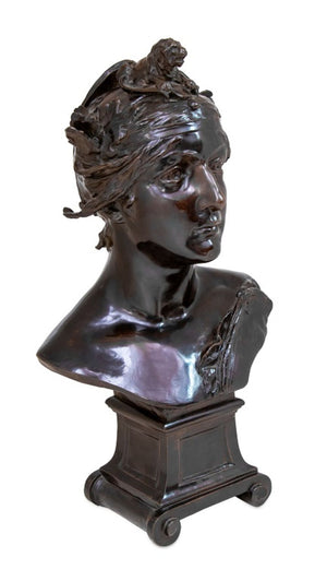 Stefan Schwartz "Hercules" Patinated Bronze Bust (9802866098483)