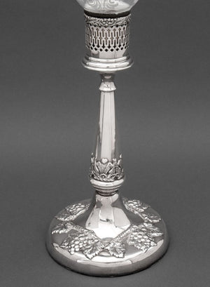 Lawrence B. Smith Co. Silver Plate Storm Lamps, 2 (9790449615155)