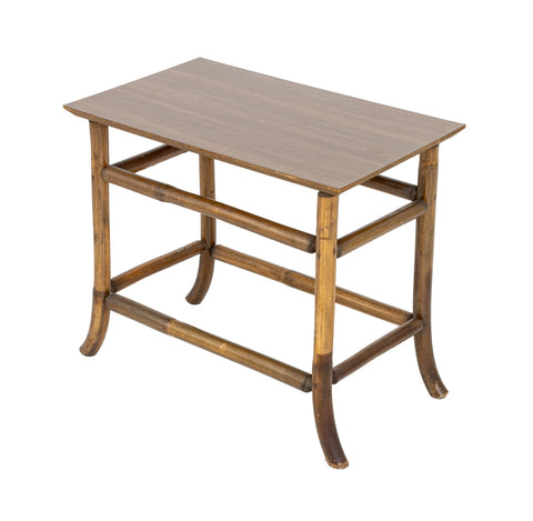 Aesthetic Movement Style Faux Bamboo Side Table