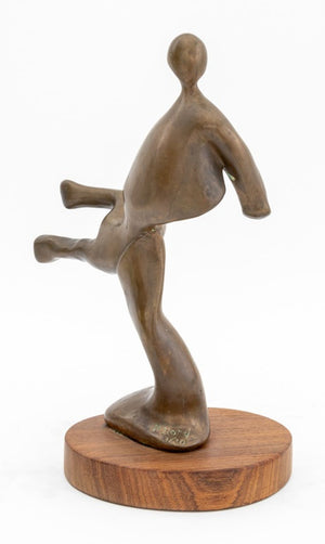 Peter Hord Stylized Figural Bronze Sculptures, 2 (9751649943859)