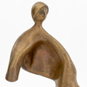 Peter Hord Stylized Figural Bronze Sculptures, 2 (9751649943859)