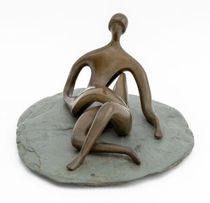 Peter Hord Stylized Figural Bronze Sculptures, 2 (9751649943859)