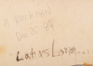 Alexis Rockman "Lat Vs. Long" Oil on Canvas, 1984 (9858730983731)