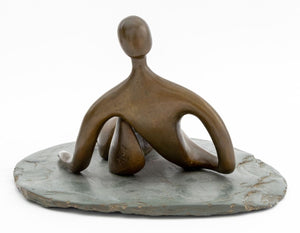 Peter Hord Stylized Figural Bronze Sculptures, 2 (9751649943859)
