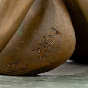 Peter Hord Stylized Figural Bronze Sculptures, 2 (9751649943859)