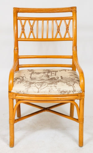 McGuire Bamboo Upholstered Armchair (9894851248435)