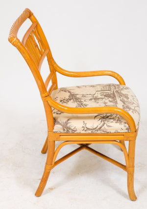 McGuire Bamboo Upholstered Armchair (9894851248435)