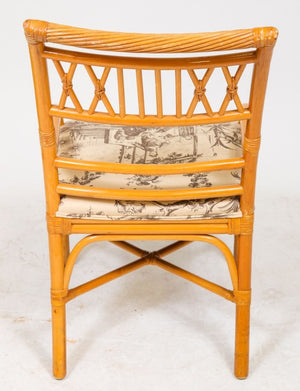 McGuire Bamboo Upholstered Armchair (9894851248435)
