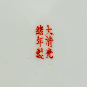 Chinese Export Butterfly Motif Turquoise Plates, 2 (9765743395123)