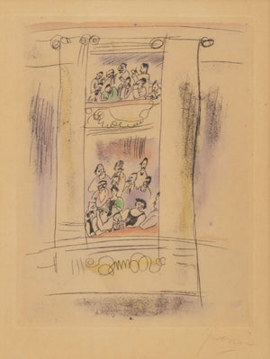 Jules Pascin "La Loge" Etching, 1925 (9738736107827)