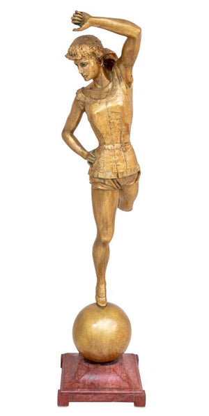 Achille Chainaye "Dancer" Gilt Bronze Sculpture (9737496101171)