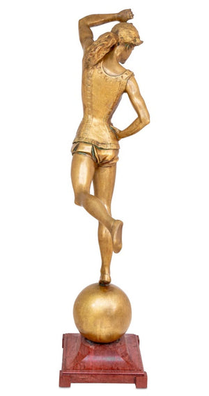 Achille Chainaye "Dancer" Gilt Bronze Sculpture (9737496101171)