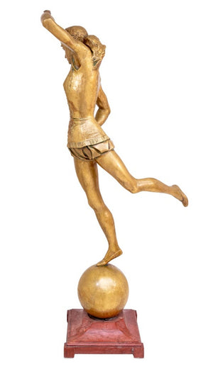 Achille Chainaye "Dancer" Gilt Bronze Sculpture (9737496101171)