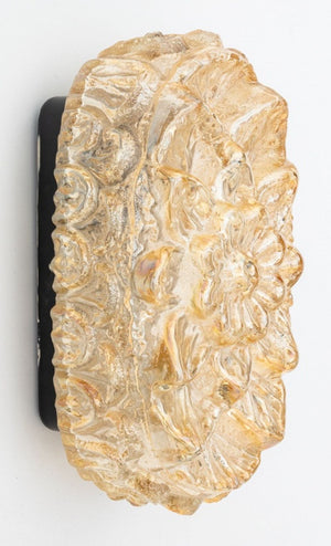 Art Glass Floral Wall Sconces, 2 (9856459604275)