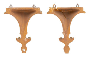 Neoclassical Style Gilded Wall Brackets, Pair (9790454235443)
