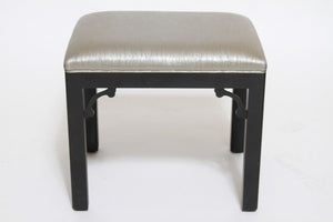 Chinoiserie Black Lacquered Footstool (9843605373235)