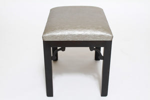 Chinoiserie Black Lacquered Footstool (9843605373235)