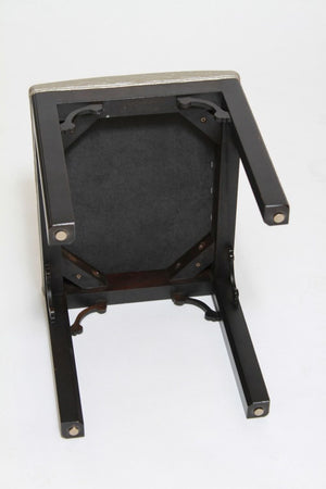 Chinoiserie Black Lacquered Footstool (9843605373235)