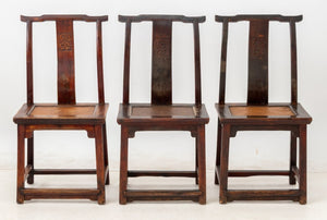 Chinese Hardwood Yokeback Side Chairs, 6 (9802890215731)