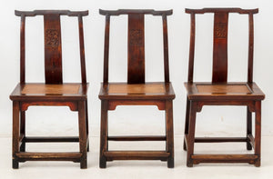 Chinese Hardwood Yokeback Side Chairs, 6 (9802890215731)