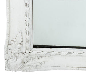 Louis XV Style White Painted Wall Mirror (9896017756467)